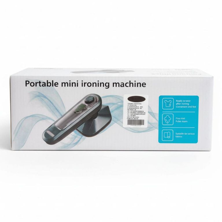 Plancha a Vapor Eléctrica para Ropa Planchado Vertical Horizontal Portátil Antiadherente - Rosa - M