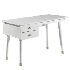 DIBA MUEBLES - Escritorio Moderno Adolfo Vintage Blanco