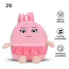 GENERICO - MOCHILA TRALALEROS KAWAII MODELO V SUAVES Y RESISTENTES PARA NIÑOS