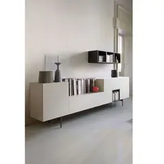 TU MESITA - Mesa de TV Rolando Color Blanco Canto Grueso