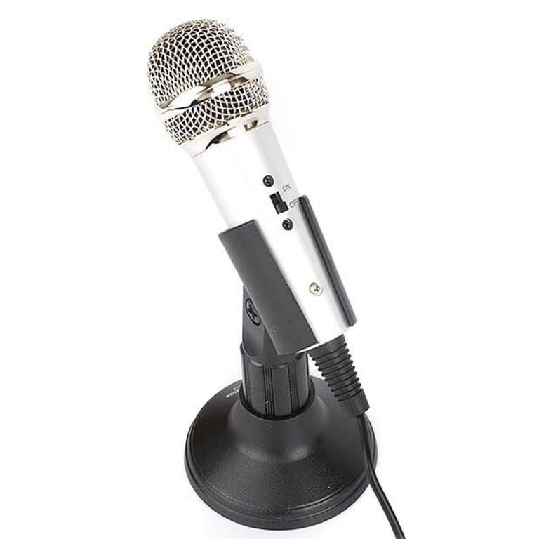 MICROFONO PEDESTAL PARA COMPUTADORAS TM-300 SILVER