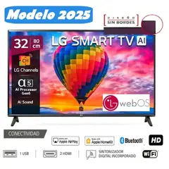 LG - Televisor 32LR600B LED 32” Smart TV Procesador α5 AI Gen5