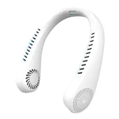 GENERICO - Ventilador de Cuello Sin Aspas Manos Libres Recargable con Pantalla LED y 5 Velocidades