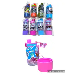 GENERICO - Botellas Scool Toma Todo con Porta Snack