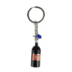 JET - Llavero Metalico Diseño Botella Nitro Color Negro 1Pcs