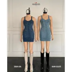 JHAN HIDS - Vestido Corto Mafer Denim