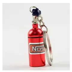 JET - Llavero Metalico Diseño Botella Nitro Color Rojo 1Pcs