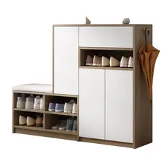 DIBA MUEBLES - Zapatera Amplia moderna con Asiento Selvina