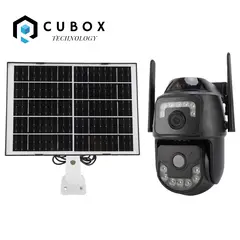 OEM - CAMARA CON 2 LENTES Y PANEL SOLAR PAR EXTERIOR