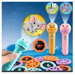 GENERICO - Linterna Proyector Tigre Naranja