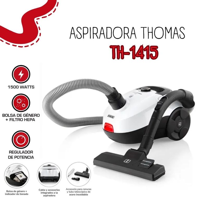 Aspiradora de 1500 watts TH-1415