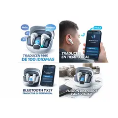 GENERICO - Audífonos YX37 Traductores en Tiempo Real