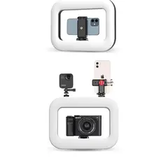 GENERICO - Aro De Luz Led Rectangular Recargable Portátil Para Fotografia Profesional Con Tripode 210m