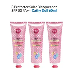 CATHY DOLL - L-Glutathione Magic Cream 60 ML Bloqueador Aclarante Pack x 3