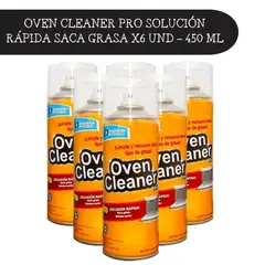 SCHUBERT - SOLUCIÓN RÁPIDA SACA GRASA X6 UND 450ML - OVEN CLEANER PRO