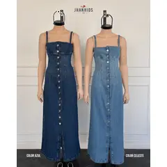 JHAN HIDS - Vestido Largo Lucero Denim