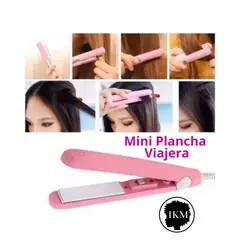 GENERICO - Mini Plancha Viajera de Cabello en CELESTE