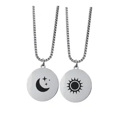 GENERICO - Collares para parejas Sol y Luna