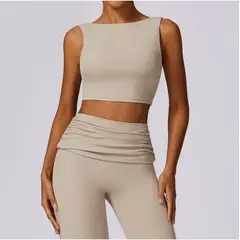 TIOZONEY - Peto deportivo Mujer-Beige