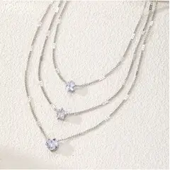 TIOZONEY - Collar De Plata Mujer