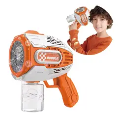 GENERICO - Pistola De Burbujas Recargable 42 Agujeros Con Luz Potente