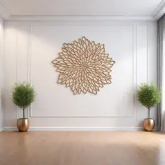 GENERICO - MANDALA DECORATIVA CUADRO DECORATIVO DE MDF COLOR NATURAL