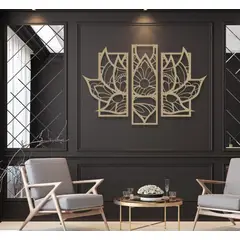 GENERICO - CUADRO DECORATIVO MDF FLOR DE LOTO