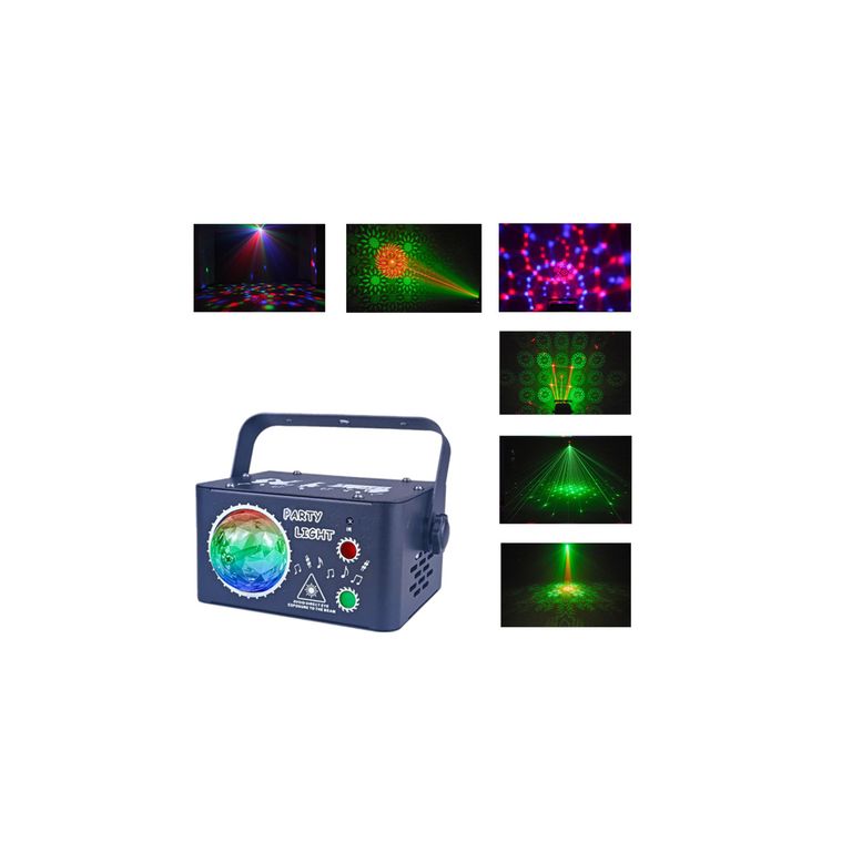 Luz De Escenario 2 En 1 Bola Láser Led Rgb para Fiesta Evento