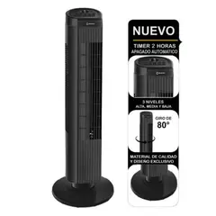 MIRAY - Ventilador de Torre Giratorio 3 Velocidades 35W de 30″ VMTT-933