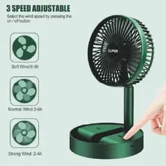 GENERICO - VENTILADOR PORTÁTIL 2 EN 1 – PRÁCTICO Y POTENTE