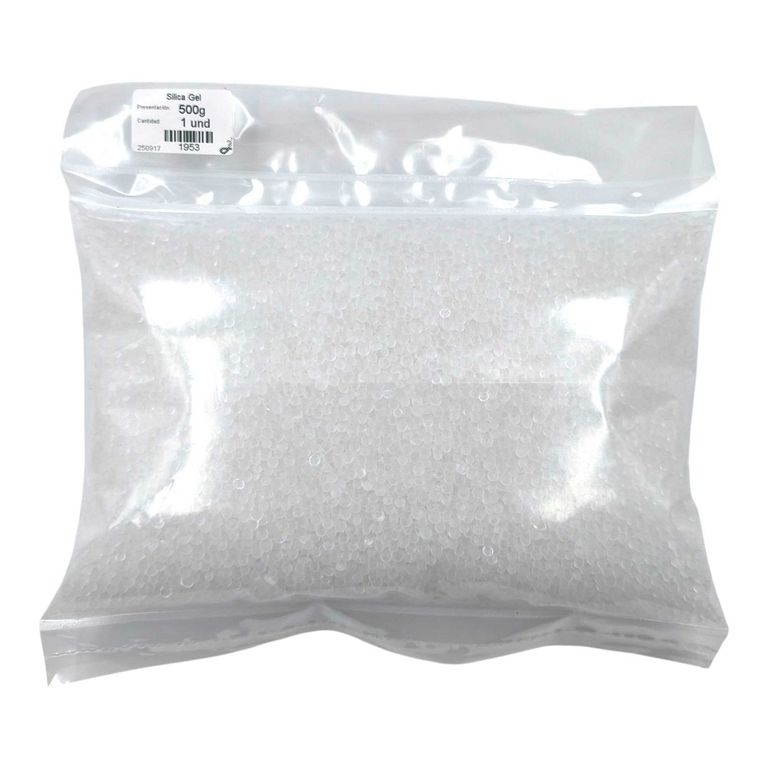 Silica Gel Suelta 500g Blanca Esferas 2-4mm Original Sellada