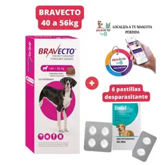 BRAVECTO - Antipulgas para perros de 40 - 56 kg + Geolocalizador para Mascota
