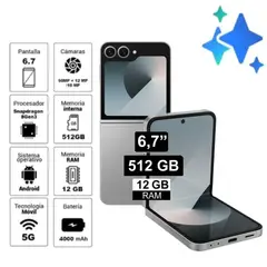 SAMSUNG - Galaxy Z Flip 6 512GB 12GB - NEGRO