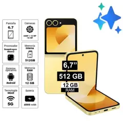 SAMSUNG - Galaxy Z Flip 6 512GB 12GB - AMARILLO