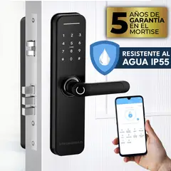 STRONGHOLD - Cerradura digital RESISTENTE AL AGUA smart - MASTER IP55 Color Negro
