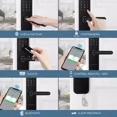 STRONGHOLD - Cerradura digital Wifi RESISTENTE AL AGUA smart - MASTER IP55 Color Plata