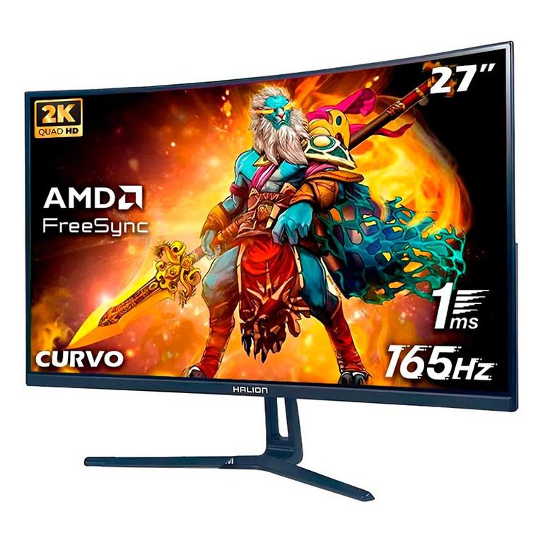 MONITOR GAMER HG 2725QC 27 CURVO VA 165Hz 2K QHD 1ms FreeSync