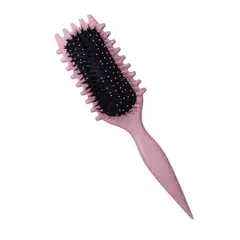 GENERICO - Cepillo para Cabello Rizado Rosado