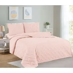 CASATEX - CUBRECAMA COLOR ENTERO 100% ALGODÓN EN KING SIZE