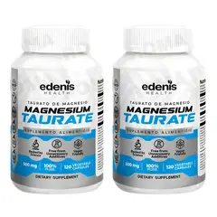 EDENIS HEALTH - PACK 2 TAURATO DE MAGNESIO 120 CÁPSULAS