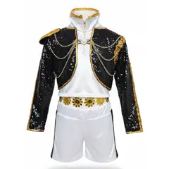 GENERICO - Disfraz Rumi Golden Lentejuelas Guerreras Kpop Niña - Talla 8 Exacta