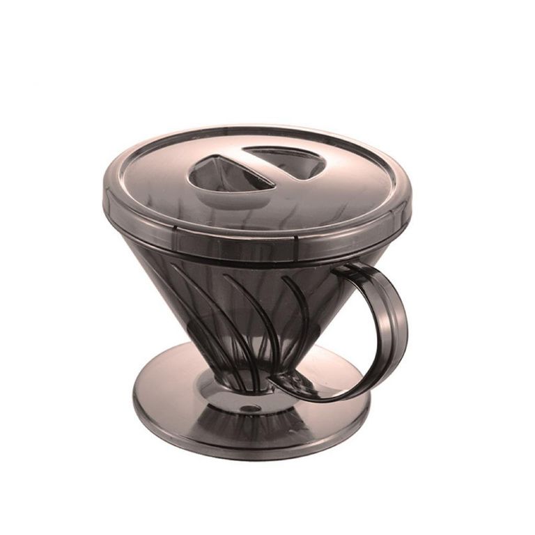 Dripper V60 negro de plástico 1 a 4 tazas