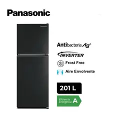 PANASONIC - Refrigeradora 201 Lt Top Freezer No Frost - NR-BT30PV1BD