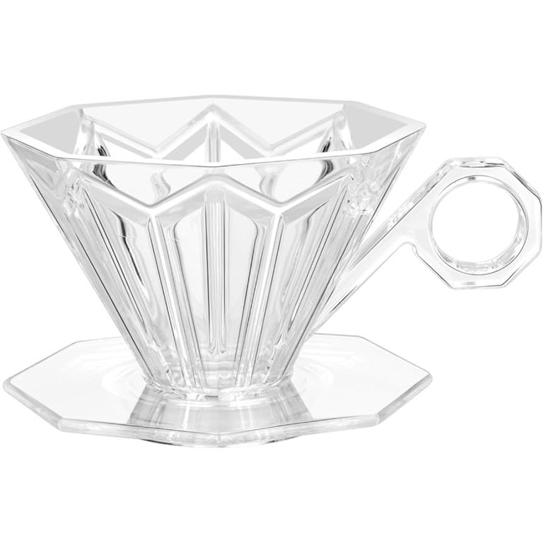 Dripper V60 resina transparente 1 a 2 tazas