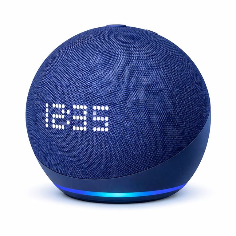 Parlante Inteligente Alaxe Bluetooth Con Comando De Voz Azul Pantalla