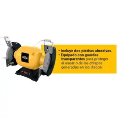 PTK - Esmeril de Banco AMB-350 8” 350W 2950RPM Profesional
