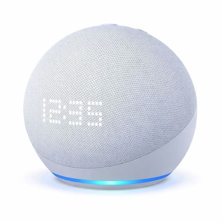 Parlante Inteligente Alaxe Bluetooth Con Comando De Voz Blanco Pantalla