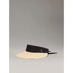 CALVIN KLEIN - GORRO CK LINEN HEADBAND STRAW VISOR CK