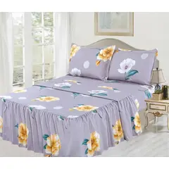 CASATEX - Juego de Sábanas con Blonda 2 Plazas 100% Algodón