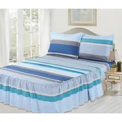 CASATEX - Juego de Sábanas con Blonda 2 Plazas 100% Algodón